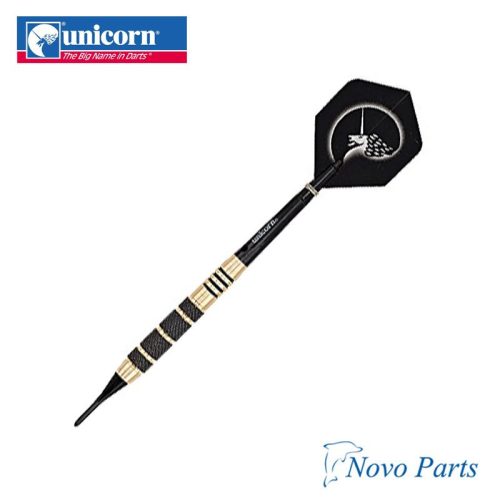 Set sageti soft Core Plus Win- Blk/Gld Brass Darts 17g