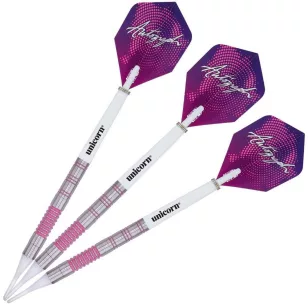 Set sageti darts Unicorn steel 19g Autograph Pink Ring, 80%