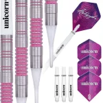 Set sageti darts Unicorn steel 19g Autograph Pink Ring, 80%