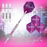 Set sageti darts Unicorn steel 19g Autograph Pink Ring, 80%