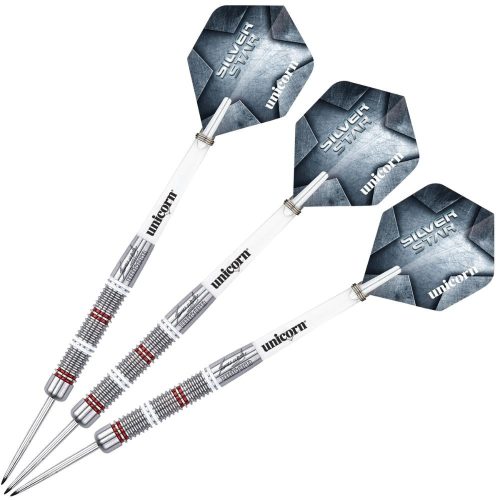 Set sageti darts Unicorn steel 22g SILVERSTAR James Wade, 80%