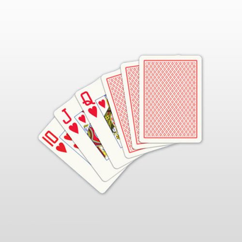 Carti Poker 100% plastic, COPAG, rosu, Jumbo Face (cu numere mari)