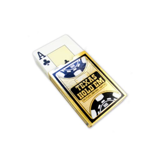 Carti Poker Texas hold'em, 100% plastic, Gold Range negru