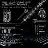 Set sageti steel Winmau Blackout, 90% wolfram 24g
