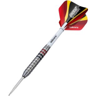 Set darts Unicorn steel, Vincent D'Hondt, 24g, 90% wolfram
