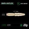 Set sageti Winmau steel SIMON WHITLOCK brass 22g