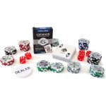 Set de poker 500 jetoane numerotate Grimaud in valiza neagra