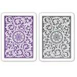 Carti poker 100% plastic, COPAG 1546, Jumbo index, mov-gri pachet dublu
