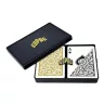  Carti poker 100% plastic, COPAG 1546 Regular index, negru-auriu pachet dublu