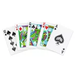 Carti poker 100% plastic, COPAG 1546 Regular index, negru-auriu pachet dublu