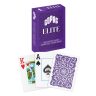 Carti de poker 100% plastic, Copag Elite Poker Jumbo, cu numere mari si spate mov