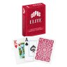 Carti de poker 100% plastic, Copag Elite Poker Jumbo, cu numere mari si spate rosu