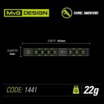 Set sageti Winmau steel MvG Adrenalin 22g, 90% wolfram