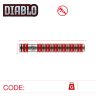 Set sageti darts Winmau Steel Diablo 24g, 90% wolfram