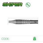 Set sageti steel Winmau Sniper 21g, 90% wolfram