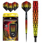Set sageti steel Winmau Firestorm Flame Tapered 21g, 90% wolfram