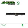 Set Darts Steel Winmau Sniper Black 24g, 90% wolfram