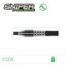 SET DARTS STEEL WINMAU SNIPER SPECIAL EDITION 22G, 90% WOLFRAM