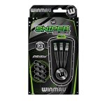Set darts Winmau steel Sniper Black Edition 23g, 90% tungsten