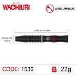 Set sageti darts steel Winmau Peter Wachiuri, 22g, 90% tungsten