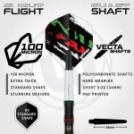 Set sageti darts steel Winmau Peter Wachiuri, 22g, 90% tungsten