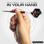 Set sageti darts steel Winmau Peter Wachiuri, 22g, 90% tungsten