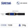 Set sageti darts steel Winmau Rashad Sweeting 24g, 90% wolfram