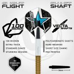 Set darts steel Winmau Ryan Branley 23g – 90% tungsten