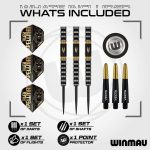 Set sageti darts steel Winmau Alex Spellman, 22g 90% wolfram
