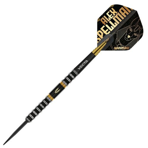 Set sageti darts steel Winmau Alex Spellman, 24g 90% wolfram