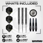 Set sageti darts steel Winmau MvG Signature Edition 23g, 90% wolfram