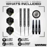   Set sageti darts steel Winmau MvG Signature Edition 24g, 90% wolfram