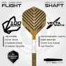   Set sageti darts steel Winmau Daryl Gurney Signature Edition 23g, 95% wolfram
