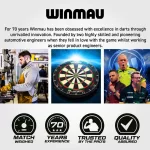 Set sageti darts steel Winmau Daryl Gurney Signature Edition 23g, 95% wolfram