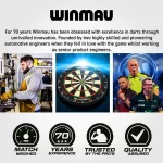 Set sageti darts steel Winmau John Brown 22g, 90% wolfram