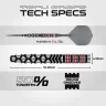   Set sageti darts steel Winmau Fornax Tapered 21g, 90% wolfram
