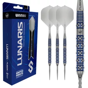   Set sageti darts steel Winmau Lunaris Parallel 23g, 90% wolfram