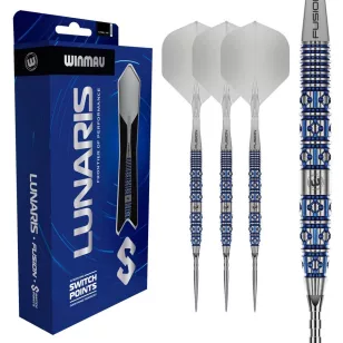   Set sageti darts steel Winmau Lunaris Tapered 24g, 90% wolfram
