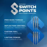 Set sageti darts steel Winmau Lunaris Tapered 24g, 90% wolfram