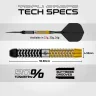   Set sageti darts steel Winmau Exion Parallel 22g, 90% wolfram
