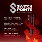 Set sageti darts steel Winmau Fornax parallel 22g, 90% wolfram