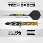 Set sageti darts steel Winmau SP Exion Torpedo, 90% wolfram