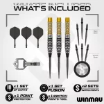 Set sageti darts steel Winmau SP Exion Torpedo, 90% wolfram