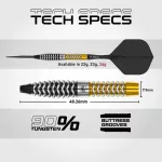 Set sageti darts steel Winmau SP Exion Torpedo, 90% wolfram