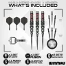 Set sageti darts steel Winmau SP Fornax Torpedo, 90% wolfram
