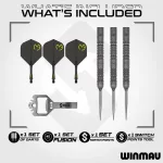Set sageti darts steel Winmau SP MvG Signature Edition, 23g 90% wolfram