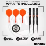 Set sageti darts steel Winmau Wmma Paton, 23g 90% wolfram