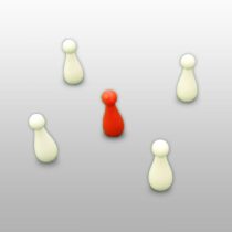 Set figuri carambol (5 buc) plastic 2,5cm