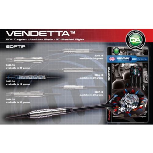 Set Winmau soft Vendetta 80% 18g