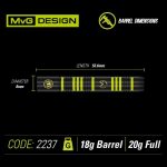 Set sageti Winmau soft MvG Ambition 20g BRASS